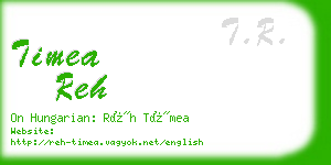 timea reh business card